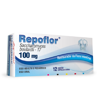 imagem do produto Repoflor 100mg 12 Capsulas