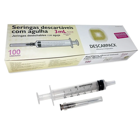 imagem do produto Seringa Descarpack 3ml C/ Agulha