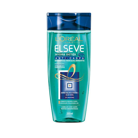 imagem do produto Shampoo Elseve 200ml Hydra Detox Zero Caspa