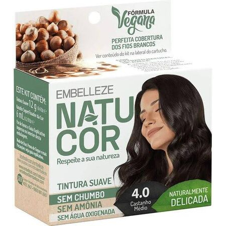 imagem do produto Tinta Natucor 4.0 Castanho Medio 12g