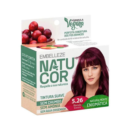 imagem do produto Tinta Natucor 5.26 Marsala Escuro 12g