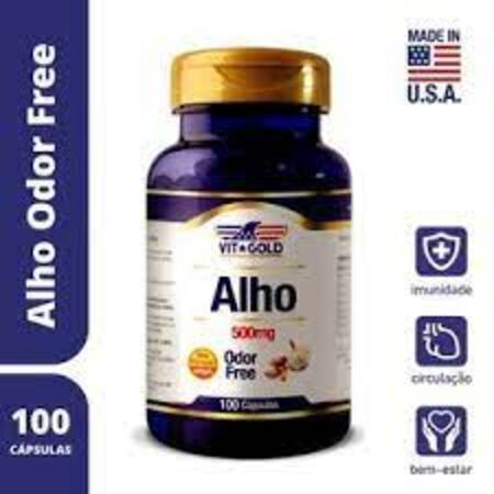 imagem do produto Vit Gold Oleo de Alho 1500mg 100m Capsulas