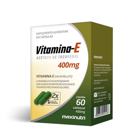 imagem do produto Vitamina e 400mg 60 Capsulas